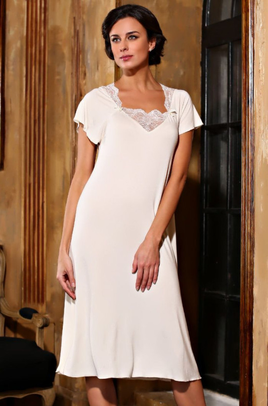 6211 Сорочка женская "Lora" milk