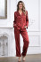 Комплект-тройка домашний женский с брюками Mia-Mella "Julia" 8735 паприка Комплект-тройка домашний женский с брюками Mia-Mella "Julia" 8735 паприка