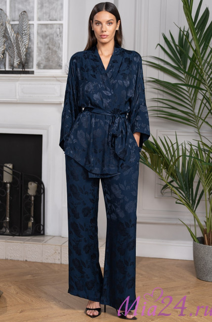 Комплект-тройка домашний из смесового шелка Mia-Amore "Enrika" 4406