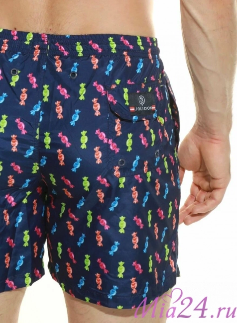 Плавки мужские B645JI Jolidon 25 шорты темно-синий/конфета