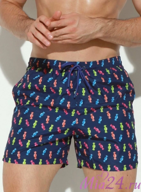 Плавки мужские B645JI Jolidon 25 шорты темно-синий/конфета