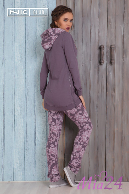 1501 Костюм трикотажный Amber Queen сливовый