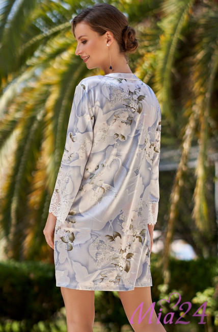 Халат на пуговицах шелковый Mia-Amore "Novella" 3607 Халат на пуговицах шелковый Mia-Amore "Novella" 3607