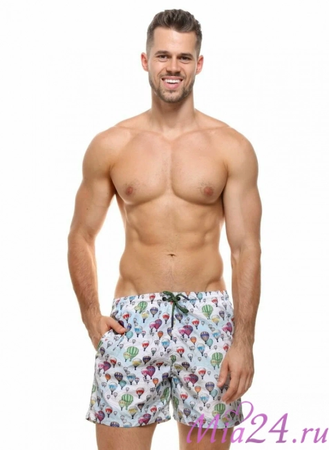 Плавки мужские B645JI Jolidon 25 шорты белый/воздушный шар