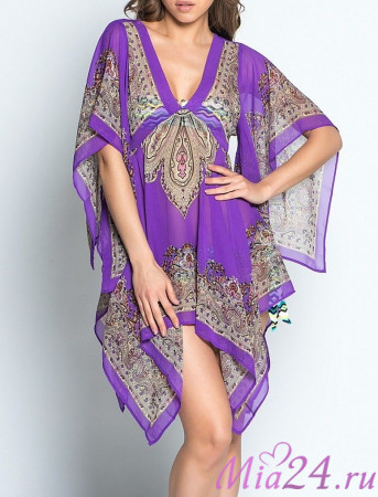 7634 Туника пляжная "Marocana" violet