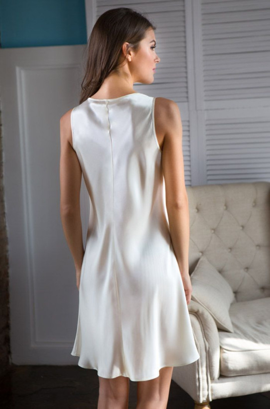 Сорочка шелковая на широких бретелях Mia-Mia "Kristy" 15111 шампань