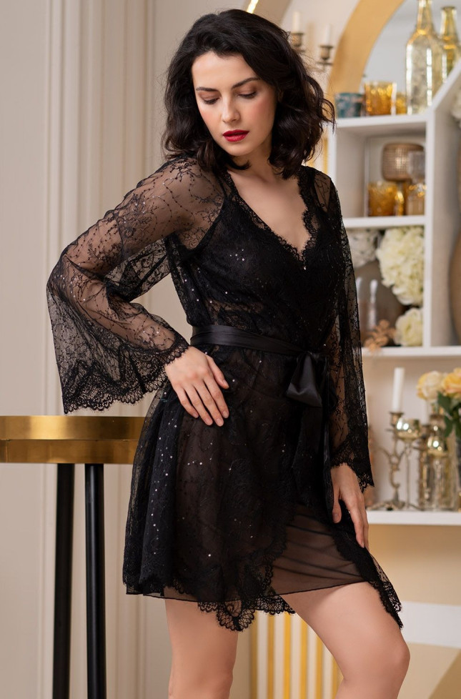 Халат женский с кружевом Mia-Amore "Susanna" 1573