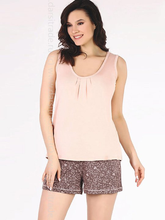 Пижама из бамбука+вискоза с шортами Reina 22296 