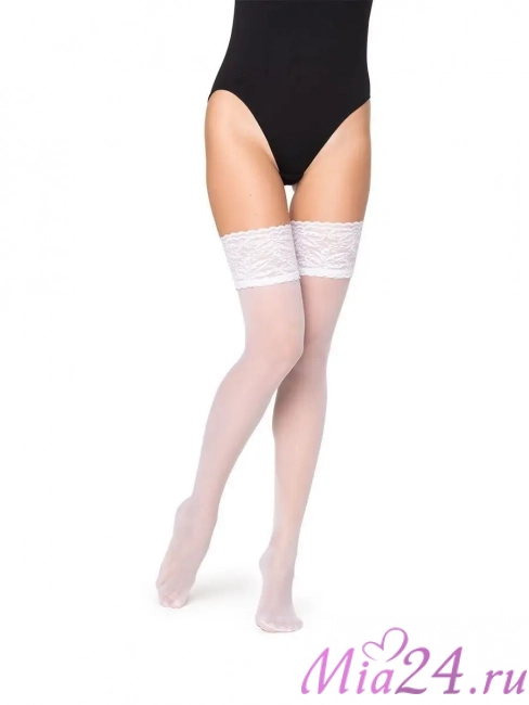 Чулки женские Filodoro Afrodite 30 den белый (bianco)