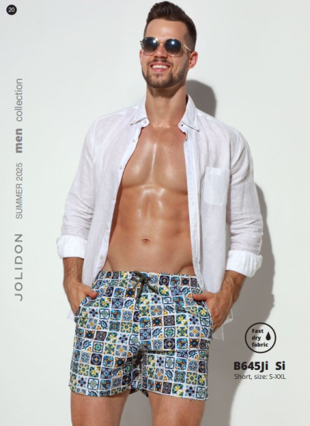 Плавки мужские B645JI Jolidon 25 шорты белый/плитка
