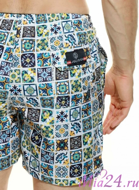 Плавки мужские B645JI Jolidon 25 шорты белый/плитка