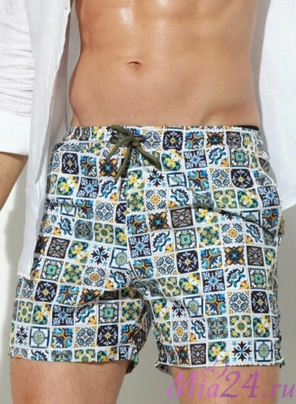 Плавки мужские B645JI Jolidon 25 шорты белый/плитка