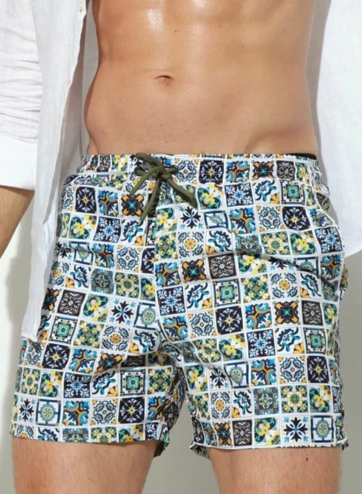 Плавки мужские B645JI Jolidon 25 шорты белый/плитка