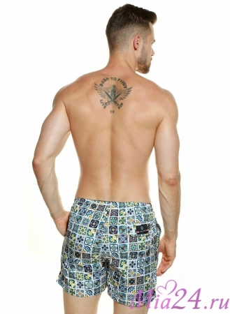 Плавки мужские B645JI Jolidon 25 шорты белый/плитка