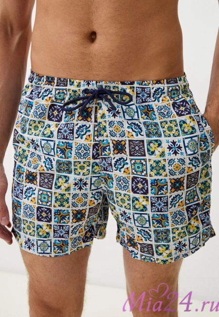 Плавки мужские B645JI Jolidon 25 шорты белый/плитка