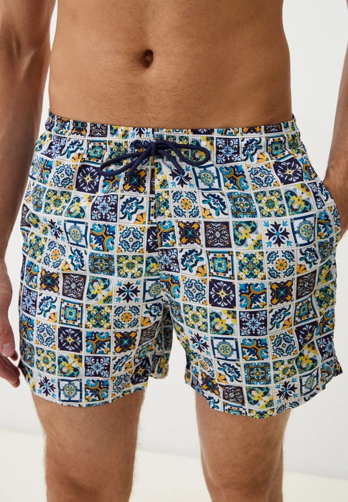 Плавки мужские B645JI Jolidon 25 шорты белый/плитка