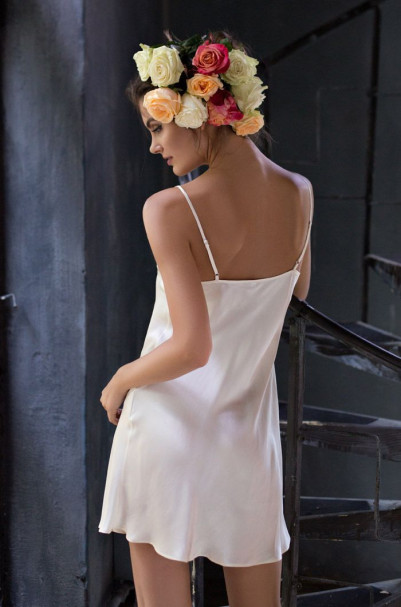 Сорочка шелковая Mia-Mia "Kristy" 15110 шампань