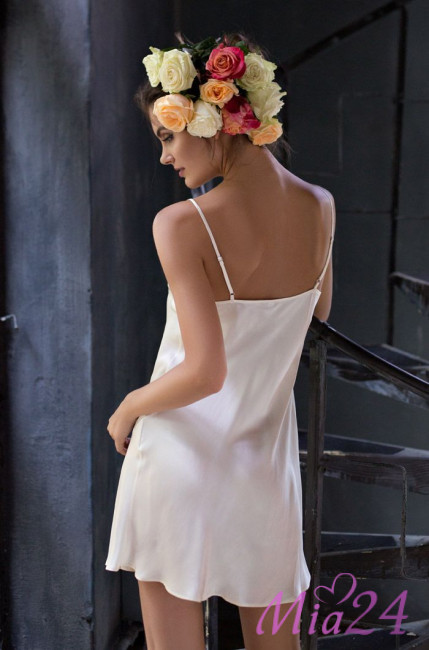 Сорочка шелковая Mia-Mia "Kristy" 15110 шампань Сорочка шелковая Mia-Mia "Kristy" 15110 шампань