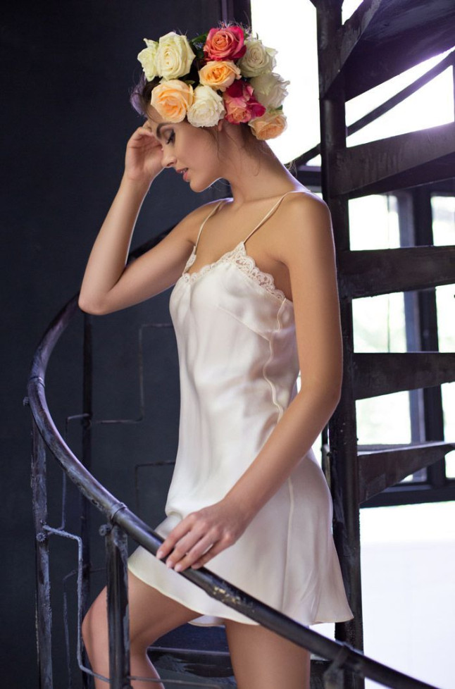 Сорочка шелковая Mia-Mia "Kristy" 15110 шампань