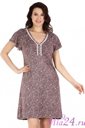 Сорочка женская с коротким рукавом из вискозы "Reina" 22174 