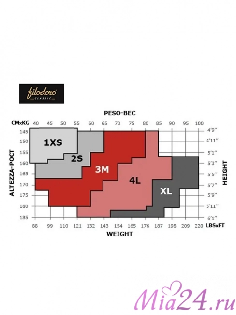 Чулки женские Filodoro Afrodite 30 den черный (nero)