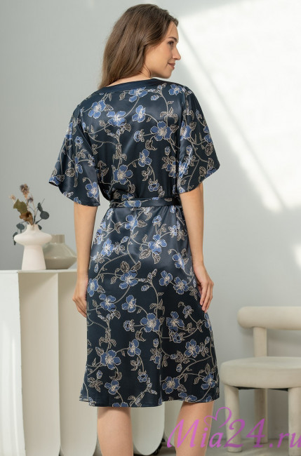 Длинная женская туника с коротким рукавом из смесового шелка Mia-Amore "Roxolana" 4375 Длинная женская туника с коротким рукавом из смесового шелка Mia-Amore "Roxolana" 4375