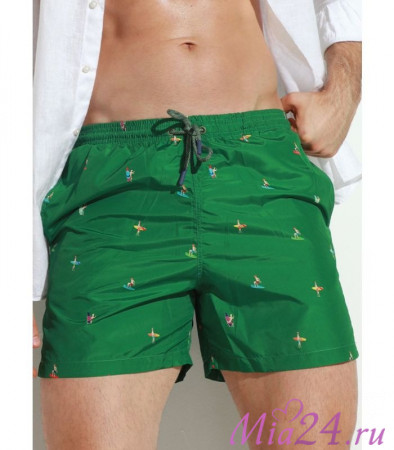 Плавки мужские B645JI Jolidon 25 шорты зеленый/серфинг