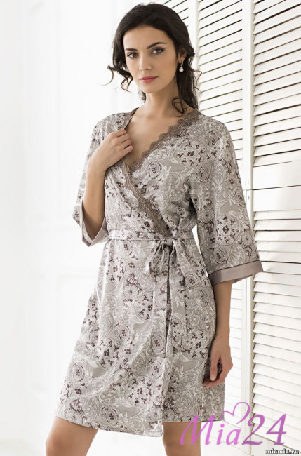 Халат женский короткий Mia-Mella "Stella" 9293 Халат женский короткий Mia-Mella "Stella" 9293