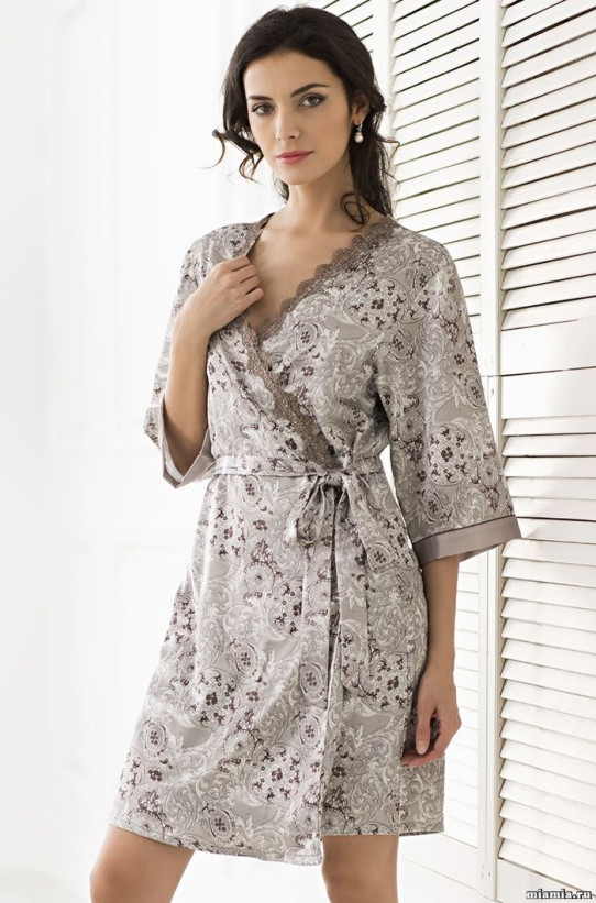 Халат женский короткий Mia-Mella "Stella" 9293