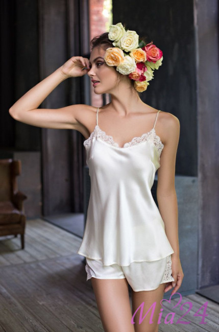 Пижама женская шелковая Mia-Mia "Kristy" 15112 шампань