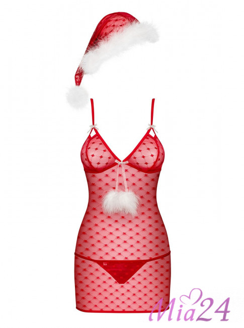 Эротический комплект Obsessive "Santacutie Chemise"