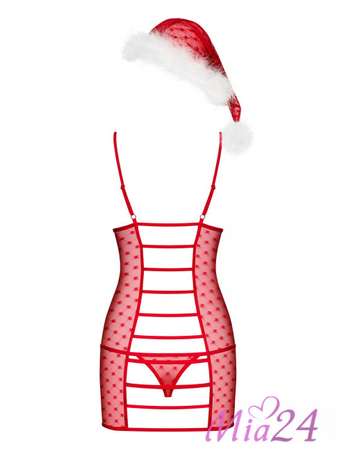 Эротический комплект Obsessive "Santacutie Chemise"