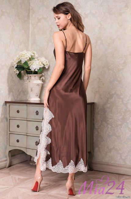 Сорочка шелковая длинная Mia-Amore "Marilin" 3108