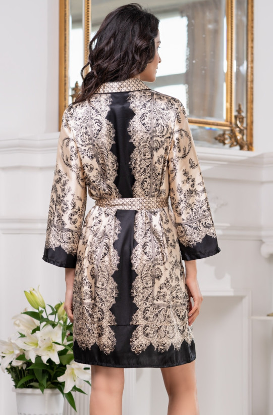 Халат на пуговицах шелковый Mia-Amore "Penelopa" 3697