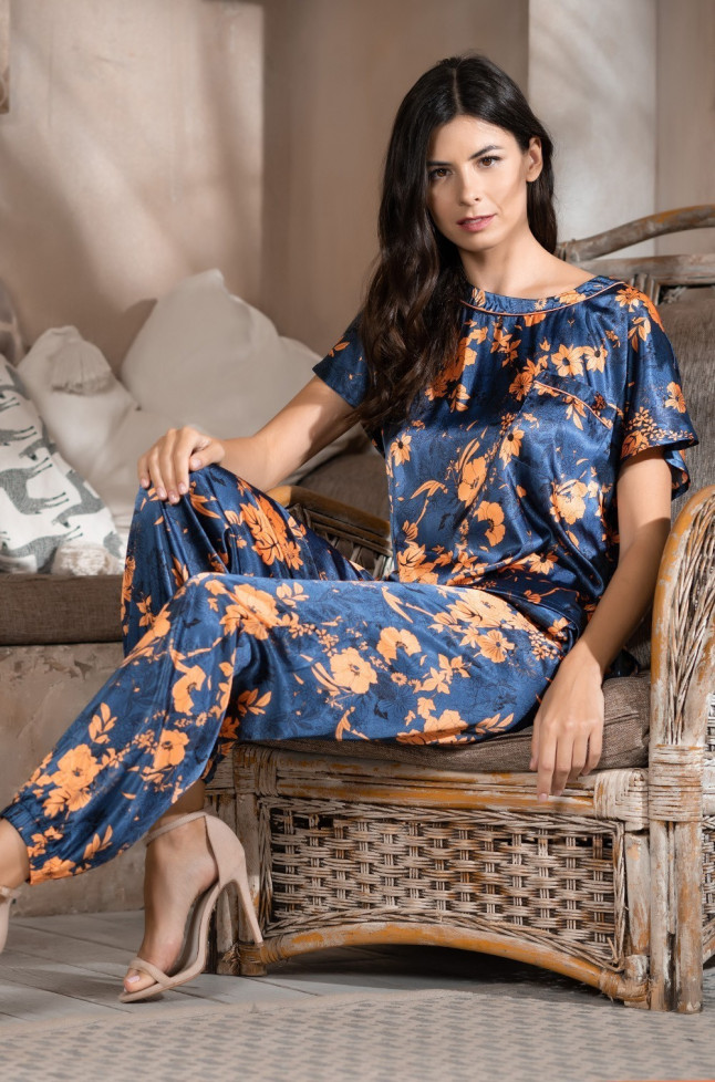 Комплект домашний женский шелковый Mia-Amore "Qiara" 3825