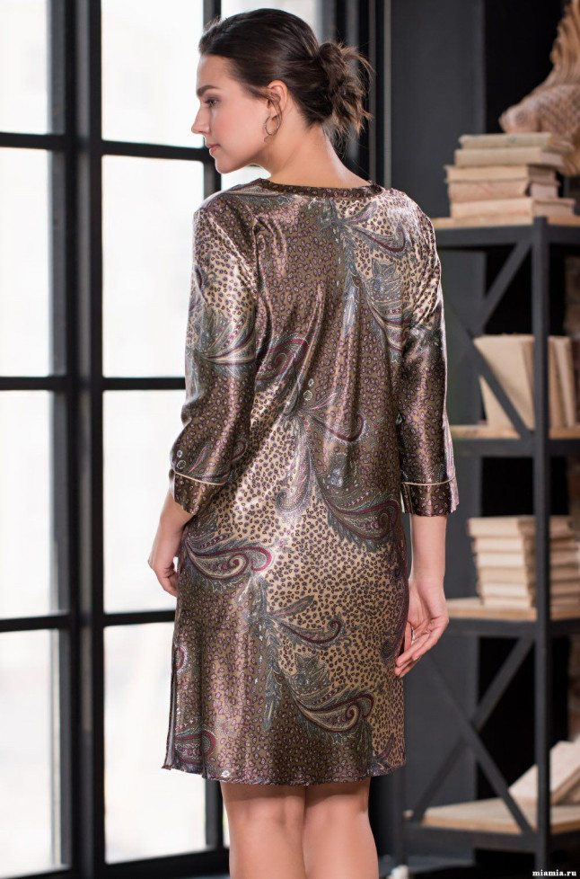 Туника женская шелковая Mia-Amore "Mokka"(Мокка) 3324