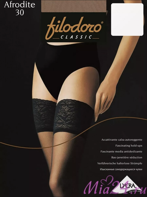 Чулки женские Filodoro Afrodite 30 den светло-телесный (playa) 