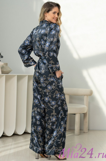 Комплект домашний женский шелковый жакет+брюки Mia-Amore "Roxolana" 4376 Комплект домашний женский шелковый жакет+брюки Mia-Amore "Roxolana" 4376