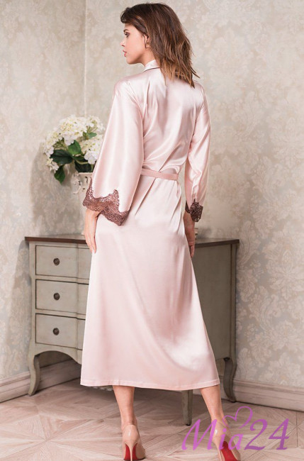 Халат длинный шелковый Mia-Amore "Marilin" 3109