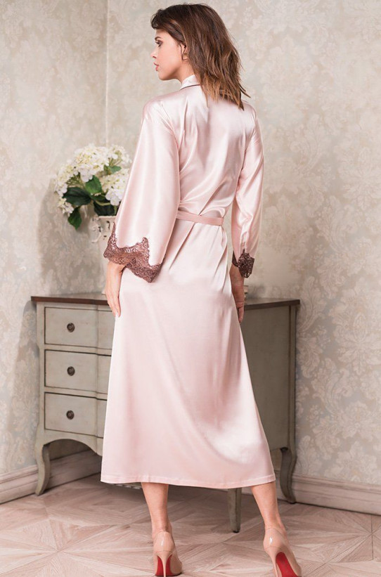 Халат длинный шелковый Mia-Amore "Marilin" 3109