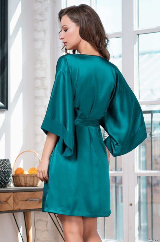 8313 Халат женский "Veronica" изумруд