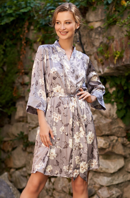 Халат шелковый Mia Amore "Gracia" 3583