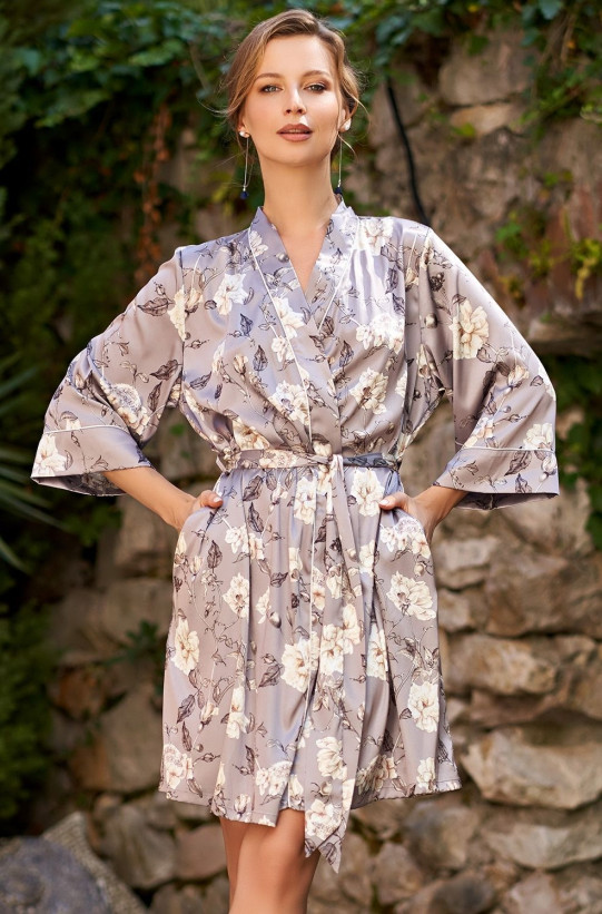 Халат шелковый Mia Amore "Gracia" 3583