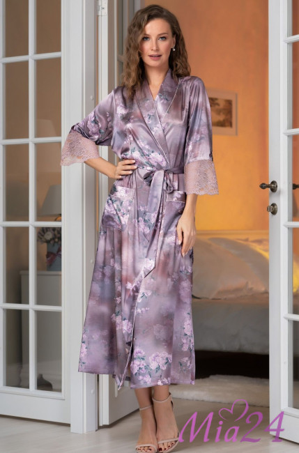 Халат длинный шелковый Mia-Amore "Aurora" 3659 Халат длинный шелковый Mia-Amore "Aurora" 3659