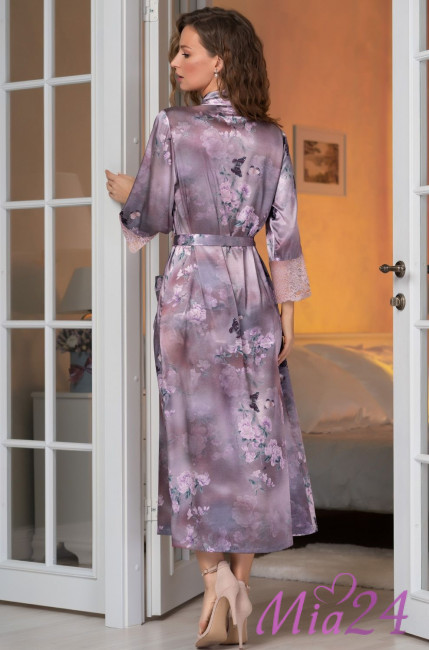 Халат длинный шелковый Mia-Amore "Aurora" 3659 Халат длинный шелковый Mia-Amore "Aurora" 3659