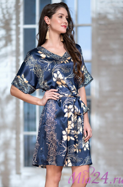 Туника женская короткая Mia-Amore "Blue-Marine" 8445