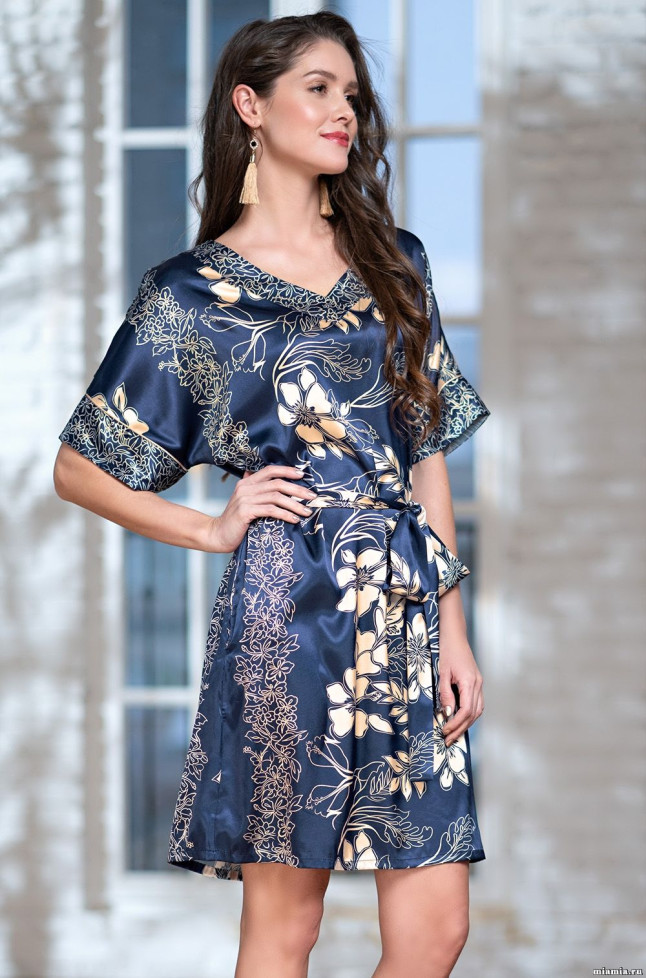 Туника женская короткая Mia-Amore "Blue-Marine" 8445