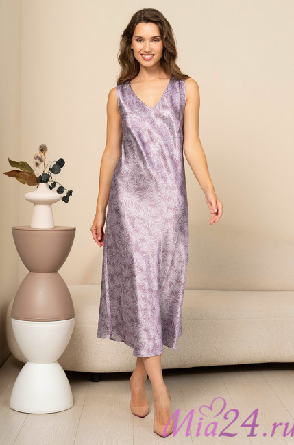 Сорочка шелковая женская длинная Mia-Amore "Esenia" 4351