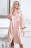 Халат-рубашка женский Julia 8737 'Mia-Mella' - цвет светлая пудра, на пуговицах 
