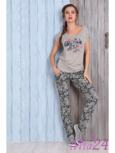 1505 Футболка трикотажная Amber Queen серый 1505 Футболка трикотажная Amber Queen серый